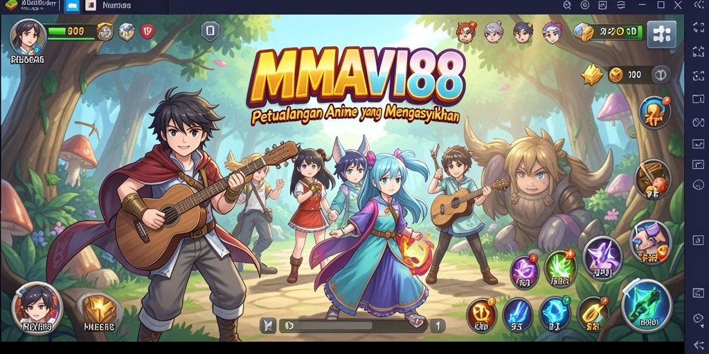 Tangkapan layar gameplay AMAVI88 menunjukkan aksi seru dan karakter yang cantik.