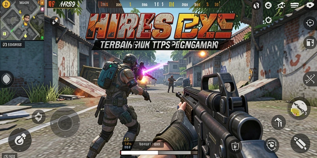 Tampilan gameplay HR89 yang dinamis dalam pertempuran TPS.