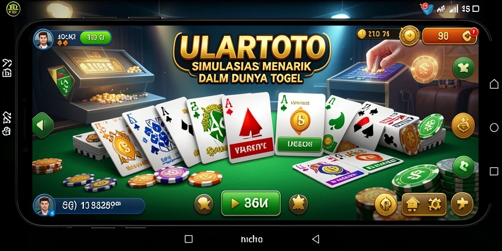 Screenshot utama ULARTOTO menunjukkan momen mendebarkan dalam permainan Simulation.
