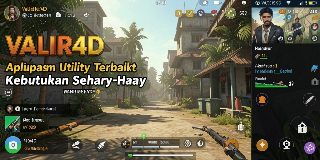 Screenshot utama VALIR4D menunjukkan tampilan antarmuka aplikasi Utility yang ramah pengguna.